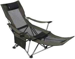 Camping Folding Portable Mesh Chair with Removabel Footrest Camping Folding Portable Mesh Chair with Removabel Footrest