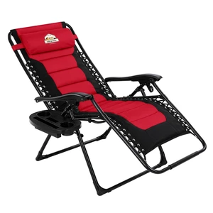 Oversized Zero Gravity Chair, 400-lb Capacity Recliner | 29" Wide Heavy Duty Foldable Anti-Gravity Reclining Lounge Chair with Cup Holder, Pillow for Patio, Lawn, Beach & Outdoor Use Oversized Zero Gravity Chair, 400-lb Capacity Recliner | 29" Wide Heavy Duty Foldable Anti-Gravity Reclining Lounge Chair with Cup Holder, Pillow for Patio, Lawn, Beach & Outdoor Use