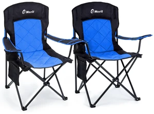 2-Pack Folding Camping Chair, Diamond-Quilted & Adjustable Armrest | 350lbs capacity, Higher backrest & higher seat for easy sit/stand, Cup holder, Carry bag, for Camping,Lawn, Beach 2-Pack Folding Camping Chair, Diamond-Quilted & Adjustable Armrest | 350lbs capacity, Higher backrest & higher seat for easy sit/stand, Cup holder, Carry bag, for Camping,Lawn, Beach