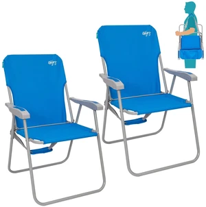 Folding Beach Chair for Adults, Lightweight Beach Chair with Shoulder Straps, High Back Camping Chairs with Hard Armrest, Supports 300lbs for Outdoor Lawn Concert, 2 Pack (Blue) Folding Beach Chair for Adults, Lightweight Beach Chair with Shoulder Straps, High Back Camping Chairs with Hard Armrest, Supports 300lbs for Outdoor Lawn Concert, 2 Pack (Blue)