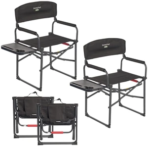Oversized Directors Camping Chair for Adults with Side Table | Portable Folding Camp Chair 300LBS with Cup Holder, Side Pocket & Carry Bag for Camping, Fish, Lawn, Beach Oversized Directors Camping Chair for Adults with Side Table | Portable Folding Camp Chair 300LBS with Cup Holder, Side Pocket & Carry Bag for Camping, Fish, Lawn, Beach