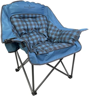 Black Sierra XL Padded Camping Chair for Adults, Heavy Duty Folding Seat | Carry bag keeps packing, transport & storage quick & convenient Black Sierra XL Padded Camping Chair for Adults, Heavy Duty Folding Seat | Carry bag keeps packing, transport & storage quick & convenient
