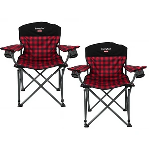 XXL Oversized Camping Chair 800 lbs for Big Tall Adults, Red | Portable Folding 27" Wide Padded Seat with Steel Frame 600D Oxford, Cup Holders & Carry Bag for Outdoor, Travel, Camp, Sports XXL Oversized Camping Chair 800 lbs for Big Tall Adults, Red | Portable Folding 27" Wide Padded Seat with Steel Frame 600D Oxford, Cup Holders & Carry Bag for Outdoor, Travel, Camp, Sports