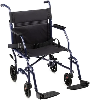 Transport Wheelchair With 19 inch Seat, Folding Transport Chair with Foot Rests, Foldable Lightweight Wheelchair Foldable for Storage and Travel Transport Wheelchair With 19 inch Seat, Folding Transport Chair with Foot Rests, Foldable Lightweight Wheelchair Foldable for Storage and Travel