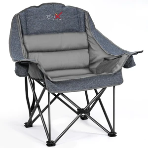 Oversized Camping Chairs with Cup Holder 500LBS,Grey | Side Pocket,Collapsible Padded Arm Chair, Heavy Duty,Folding Chair,Ideal for Sports,Outdoor,Beach,Fishing,Lawn Oversized Camping Chairs with Cup Holder 500LBS,Grey | Side Pocket,Collapsible Padded Arm Chair, Heavy Duty,Folding Chair,Ideal for Sports,Outdoor,Beach,Fishing,Lawn