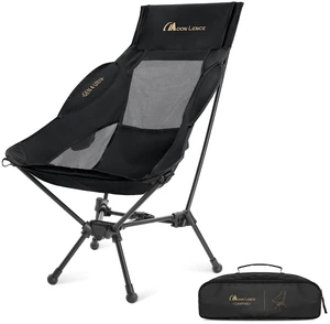 High Back Folding Camping Chair, 330lbs Portable Compact Chair with Wide Seat & Ergonomic Back Support (Black) High Back Folding Camping Chair, 330lbs Portable Compact Chair with Wide Seat & Ergonomic Back Support (Black)