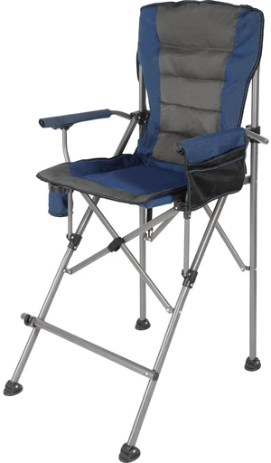 Extra Tall Folding Chairs for Adults 330lbs, Portable Bar Height Foldable Director Chairs for Camping Outside, Comfortable with High Back and Footrest, Blue Extra Tall Folding Chairs for Adults 330lbs, Portable Bar Height Foldable Director Chairs for Camping Outside, Comfortable with High Back and Footrest, Blue