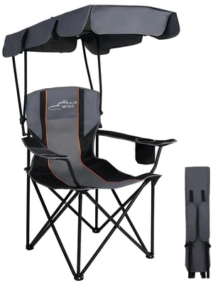 Portable Canopy Camping Chair 380 LBS Capacity Heavy Duty Oversized Folding Lawn Chair with Sunshade for Beach, Fishing, Sports & Outdoors Portable Canopy Camping Chair 380 LBS Capacity Heavy Duty Oversized Folding Lawn Chair with Sunshade for Beach, Fishing, Sports & Outdoors