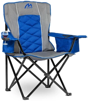 Oversized Padded Camping Chair, 450 lbs Capacity, Sapphire Blue | Diamond-Quilted Styling, Heavy Duty Steel Frame, Cup Holder with 6-Can Cooler, Carry Bag for Outdoor Camping, Beach, Hiking Oversized Padded Camping Chair, 450 lbs Capacity, Sapphire Blue | Diamond-Quilted Styling, Heavy Duty Steel Frame, Cup Holder with 6-Can Cooler, Carry Bag for Outdoor Camping, Beach, Hiking