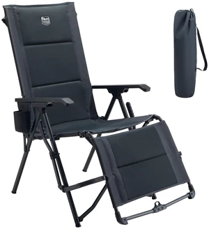 Folding Camping Chair, 4-Position Backrest with Footrest | Padded Reclining Design, Cup Holder, 330 lbs. Capacity, Easy-Fold Portable Design for Camping, Patio, RV & Outdoor Relaxation Folding Camping Chair, 4-Position Backrest with Footrest | Padded Reclining Design, Cup Holder, 330 lbs. Capacity, Easy-Fold Portable Design for Camping, Patio, RV & Outdoor Relaxation