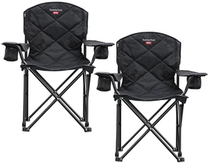 XXL Oversized Camping Chair Heavy Duty 800 LBS for Big Tall People Above 6'4 Padded Portable Folding Sports Lawn Chairs with Armrest Cup Holder & Pocket for Outdoor/Travel/Picnic/Camp XXL Oversized Camping Chair Heavy Duty 800 LBS for Big Tall People Above 6'4 Padded Portable Folding Sports Lawn Chairs with Armrest Cup Holder & Pocket for Outdoor/Travel/Picnic/Camp
