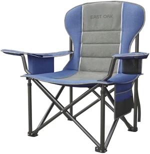Oversized Camping Chair | Heavy Duty Camping Chairs | 500LBS Support, 600D Oxford, Cup Holder & Side Pocket | Ideal for Camping, Beach, Sports Events| Blue&Grey Oversized Camping Chair | Heavy Duty Camping Chairs | 500LBS Support, 600D Oxford, Cup Holder & Side Pocket | Ideal for Camping, Beach, Sports Events| Blue&Grey
