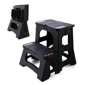 Folding Step Stool, 2-Step 8" 17", Non-Slip, 300lb Capacity | No Assembly, Stable A-Frame, Safety Lock, Anti-Slip Rubber Feet, Collapsible Stool for Kitchen Bathroom Bed RV Offic Garden Folding Step Stool, 2-Step 8" 17", Non-Slip, 300lb Capacity | No Assembly, Stable A-Frame, Safety Lock, Anti-Slip Rubber Feet, Collapsible Stool for Kitchen Bathroom Bed RV Offic Garden