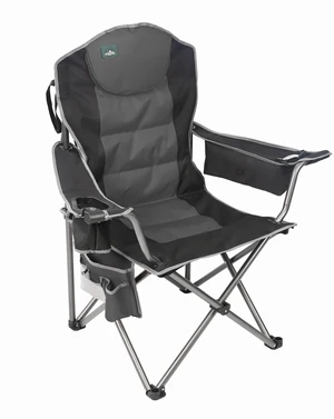 Oversized Camping Chair, Full Padded Outdoor Folding Chair Support 350 LBS, Heavy Duty Lawn Chair w/Cup Holder, Cooler Bag, Shoulder Straps for Adult-Black Oversized Camping Chair, Full Padded Outdoor Folding Chair Support 350 LBS, Heavy Duty Lawn Chair w/Cup Holder, Cooler Bag, Shoulder Straps for Adult-Black
