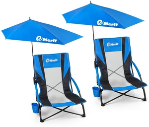 Low Beach Camping Chair for Adult with Detachable Umbrella | 37" sun shade canopy umbrella, 300lb heavyduty, foldable sand & lake chair with carry bag for Concerts, Camping, Festival Low Beach Camping Chair for Adult with Detachable Umbrella | 37" sun shade canopy umbrella, 300lb heavyduty, foldable sand & lake chair with carry bag for Concerts, Camping, Festival
