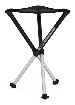 - Comfort Model - Black and Silver - 3 Legged Folding Stool in Aluminium - Height 18" to 30" - Maximum Load 440 to 550 Lbs - Made in Sweden - Comfort Model - Black and Silver - 3 Legged Folding Stool in Aluminium - Height 18" to 30" - Maximum Load 440 to 550 Lbs - Made in Sweden