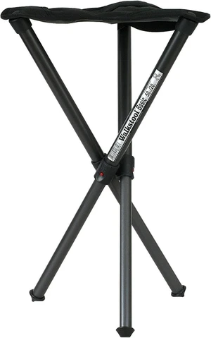 - Basic Model - Black Color - 3 Legged Folding Stool in Aluminium - Height 20" to 24" - Maximum Load 330 to 385 lbs - Made in Sweden