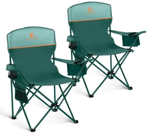 Camping Chair 2 Pack Folding Chair with 4-Can Cooler Bag | Portable Lawn Chair with Cup Holder,Storage Pocket, Supports 250LBS, Collapsible Chair for Camp, Beach, Picnic Camping Chair 2 Pack Folding Chair with 4-Can Cooler Bag | Portable Lawn Chair with Cup Holder,Storage Pocket, Supports 250LBS, Collapsible Chair for Camp, Beach, Picnic