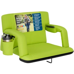 Reclining Stadium Seat Wide Bleacher Chair with Back Support and Cushion, Armrests, Side Pockets, and Bleachers Hook Best Stadium Seats Chairs for Camping, Kayak, & Paddle Board Backs Reclining Stadium Seat Wide Bleacher Chair with Back Support and Cushion, Armrests, Side Pockets, and Bleachers Hook Best Stadium Seats Chairs for Camping, Kayak, & Paddle Board Backs