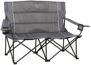 2 Person Folding Loveseat Comfortable Double Foldable Camping Chair Folding Lawn chairs for Outside, Grey 2 Person Folding Loveseat Comfortable Double Foldable Camping Chair Folding Lawn chairs for Outside, Grey
