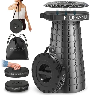 3XL Cushioned Collapsible Stool for Adults, Folding Seat, 1000 lbs | Oversized Big & Tall Stool, Telescoping 2.7-23.2in Adjustable, 360 Swivel Pad + Waterproof Bag; Travel, Sports, Camping 3XL Cushioned Collapsible Stool for Adults, Folding Seat, 1000 lbs | Oversized Big & Tall Stool, Telescoping 2.7-23.2in Adjustable, 360 Swivel Pad + Waterproof Bag; Travel, Sports, Camping