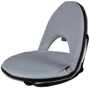 "Go Anywhere Reclining Camp Chair, Grey | A padded steel-frame chair with a 5-position reclining backrest, carry strap, and 300-pound capacity. "Go Anywhere Reclining Camp Chair, Grey | A padded steel-frame chair with a 5-position reclining backrest, carry strap, and 300-pound capacity.