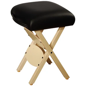 Tables Lightweight Wooden Handy Folding Massage Stool, Black