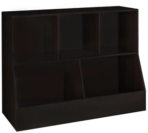 Toy Storage Organizer, Kids Cubby Cabinet with Bookshelf, 5-Cube | Wood Toy Book Shelf, Anti-Tip Structure, Easy Assembly, 2-Tier 39.4" Bookcase, Multi-bins Chest, Playroom/Classroom, Espresso Toy Storage Organizer, Kids Cubby Cabinet with Bookshelf, 5-Cube | Wood Toy Book Shelf, Anti-Tip Structure, Easy Assembly, 2-Tier 39.4" Bookcase, Multi-bins Chest, Playroom/Classroom, Espresso