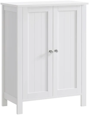 Bathroom Floor Storage Cabinet, 2 Doors , Cloud White | Freestanding Organizer Unit, Kitchen, Bathroom, Living Room, 31.5"H, HELAN Collection UBCB60W Bathroom Floor Storage Cabinet, 2 Doors , Cloud White | Freestanding Organizer Unit, Kitchen, Bathroom, Living Room, 31.5"H, HELAN Collection UBCB60W