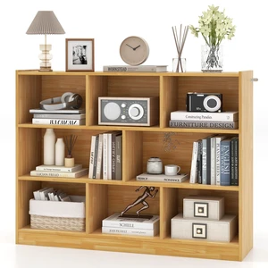 8-Cube Bookcase, Wood 3 Tier Open Storage Bookshelf, Modern Multipurpose Display Cabinet for Living Room, Study, Reading Nook, 48 x 12.5 x 36.5 Inch, Burlywood 8-Cube Bookcase, Wood 3 Tier Open Storage Bookshelf, Modern Multipurpose Display Cabinet for Living Room, Study, Reading Nook, 48 x 12.5 x 36.5 Inch, Burlywood