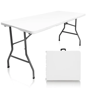 5FT Folding Table,Versatile Foldable Table,Portable | Utility folding table ideal for camping, picnics, parties, and indoor & outdoor events. Lightweight design, easy to store. 5FT Folding Table,Versatile Foldable Table,Portable | Utility folding table ideal for camping, picnics, parties, and indoor & outdoor events. Lightweight design, easy to store.