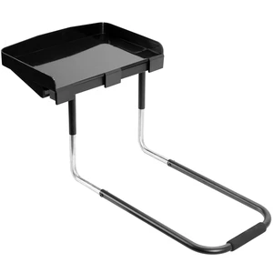 Height Adjustable Under Mattress 17 inch Bedside Shelf, Works with Lofts and Beds Without Frames, Heavy Duty Storage Tray, Fits Laptops, Books, and Drinks, Nightstand Alternative, Black Height Adjustable Under Mattress 17 inch Bedside Shelf, Works with Lofts and Beds Without Frames, Heavy Duty Storage Tray, Fits Laptops, Books, and Drinks, Nightstand Alternative, Black