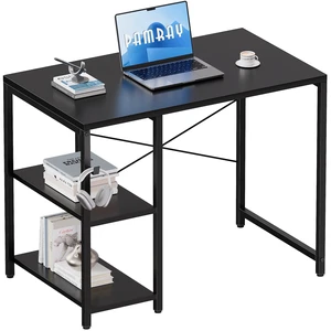 32 Inch Small Computer Desk with Shelves for Bedroom Small Spaces | For Home Office, Dorm and Apartment, for Study and Writing, Headphone Hook, Space-Saving, Compact, Easy Setup 32 Inch Small Computer Desk with Shelves for Bedroom Small Spaces | For Home Office, Dorm and Apartment, for Study and Writing, Headphone Hook, Space-Saving, Compact, Easy Setup