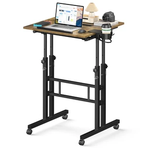 Small Standing Desk with Wheels, Mobile Stand Up Desk, Portable Standing Table on Wheels for Walking Pad, Rolling Computer Desk Adjustable Height, Tall Table Small Standing Desk with Wheels, Mobile Stand Up Desk, Portable Standing Table on Wheels for Walking Pad, Rolling Computer Desk Adjustable Height, Tall Table