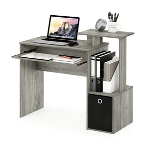 Econ Multipurpose Home Office Computer Writing Desk, French Oak Grey Econ Multipurpose Home Office Computer Writing Desk, French Oak Grey