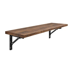 Wall Mounted Desk, Murphy Desk, Wall Mounted Folding Table, 48x16 Brown | Laundry Folding Table, Fold Down Work Bench, Foldable Station, Floating Bar, Hanging, Dining, Kitchen, Clothes Wall Mounted Desk, Murphy Desk, Wall Mounted Folding Table, 48x16 Brown | Laundry Folding Table, Fold Down Work Bench, Foldable Station, Floating Bar, Hanging, Dining, Kitchen, Clothes