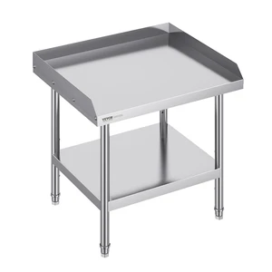 Stainless Steel Equipment Grill Stand, 24 x 28 x 26 Inches Stainless Table, Grill Stand Table with Adjustable Storage Undershelf, Equipment Stand Grill Table for Hotel, Home, Restaurant Kitchen Stainless Steel Equipment Grill Stand, 24 x 28 x 26 Inches Stainless Table, Grill Stand Table with Adjustable Storage Undershelf, Equipment Stand Grill Table for Hotel, Home, Restaurant Kitchen