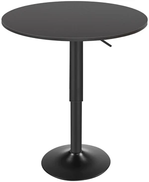 Bar Table, Height-Adjustable Round Pub Table 27-35.4 Inches, Cocktail Table with Sturdy Base, Modern Style, Easy to Assemble, Suitable for Small Space, Black BK58BT01G1 Bar Table, Height-Adjustable Round Pub Table 27-35.4 Inches, Cocktail Table with Sturdy Base, Modern Style, Easy to Assemble, Suitable for Small Space, Black BK58BT01G1