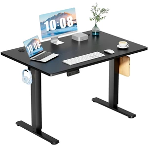 48 Inch Electric Standing Desk, Memory Adjustable Home Office Desk | Sit Stand Up Desk for Work Home Office,Adjustable Desk, Rising Computer Table with Splice Board,Cable Management,Hook,Black 48 Inch Electric Standing Desk, Memory Adjustable Home Office Desk | Sit Stand Up Desk for Work Home Office,Adjustable Desk, Rising Computer Table with Splice Board,Cable Management,Hook,Black