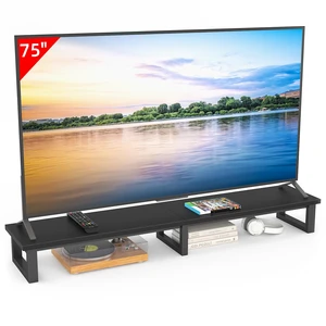 59" Large TV Riser for 32-75 inch TV, TV Riser Stand Shelf,Black | Steel Legs,Tabletop TV Stand Riser for Home Office,Fit TV/Monitor/Laptop/Soundbar,6.5"Height,Holds up to 120lbs 59" Large TV Riser for 32-75 inch TV, TV Riser Stand Shelf,Black | Steel Legs,Tabletop TV Stand Riser for Home Office,Fit TV/Monitor/Laptop/Soundbar,6.5"Height,Holds up to 120lbs