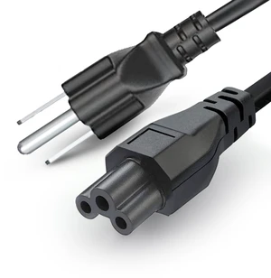 LORDTRONICS 3 Prong Laptop Power Cord 10FT | NEMA 5-15P to IEC C5 Cloverleaf, 125V 10A | for Laptop Adapters, Monitors, Printers & Scanners | Black LORDTRONICS 3 Prong Laptop Power Cord 10FT | NEMA 5-15P to IEC C5 Cloverleaf, 125V 10A | for Laptop Adapters, Monitors, Printers & Scanners | Black