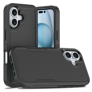 HeavyDuty Rugged AntiDrop Shockproof Protective Phone Case for iPhone 16, Durable Protective Shell, Black HeavyDuty Rugged AntiDrop Shockproof Protective Phone Case for iPhone 16, Durable Protective Shell, Black