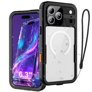 Waterproof Case for iPhone 18 Pro & 17 Pro, IP68 [6.6FT] | Built-in Screen Protector, Military-Grade Shockproof Design, MagSafe Wireless Charging, Full-Body Protection for Water Sports