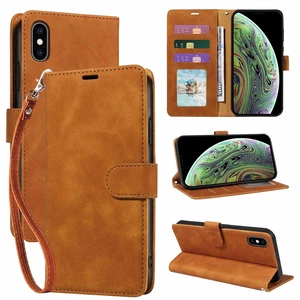 for iPhone X/Xs Case Wallet, RFID Blocking 3 Card Slots (Brown) | Flip Cover for iPhone X/XS 5.8 Inch, Premium Folio PU Leather, Wrist Strap, Protective TPU Shell, Magnetic Closure, Stand for iPhone X/Xs Case Wallet, RFID Blocking 3 Card Slots (Brown) | Flip Cover for iPhone X/XS 5.8 Inch, Premium Folio PU Leather, Wrist Strap, Protective TPU Shell, Magnetic Closure, Stand