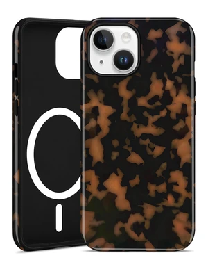 Magnetic Brown Tortoise Shell Phone Case for iPhone 13/14,Yellow | Compatible with MagSafe,Cute Aesthetic Cheetah Leopard Design,TPU and PC Protective Shockproof Cover Magnetic Brown Tortoise Shell Phone Case for iPhone 13/14,Yellow | Compatible with MagSafe,Cute Aesthetic Cheetah Leopard Design,TPU and PC Protective Shockproof Cover