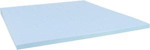 Flash Furniture Capri Comfortable Sleep 3" Hypoallergenic Cool Gel Memory Foam Mattress Topper, Blue - King