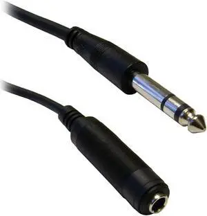 Offex 1/4 inch Stereo Extension Cable, TRS, Balanced, 1/4 inch Male to 1/4 inch Female, 15 foot