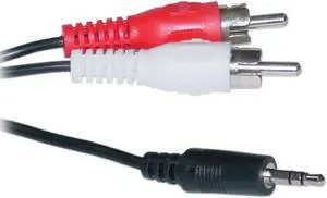 Offex Wholesale 2 RCA Male / 3.5mm Stereo Male - 12 ft