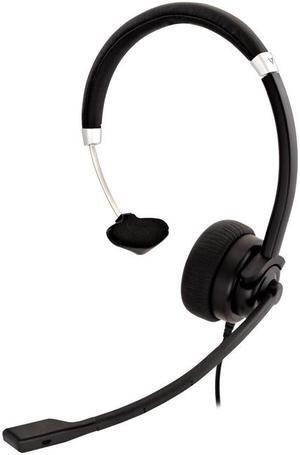 V7 Deluxe USB Mono Headset with Boom Mic HU411