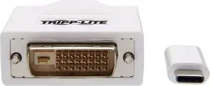 Tripp Lite U444-010-DE 10 ft. Male to Male USB-C to DVI Adapter Cable, White